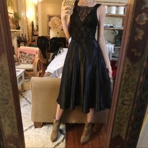 Vintage slip dress Black Silk Dress